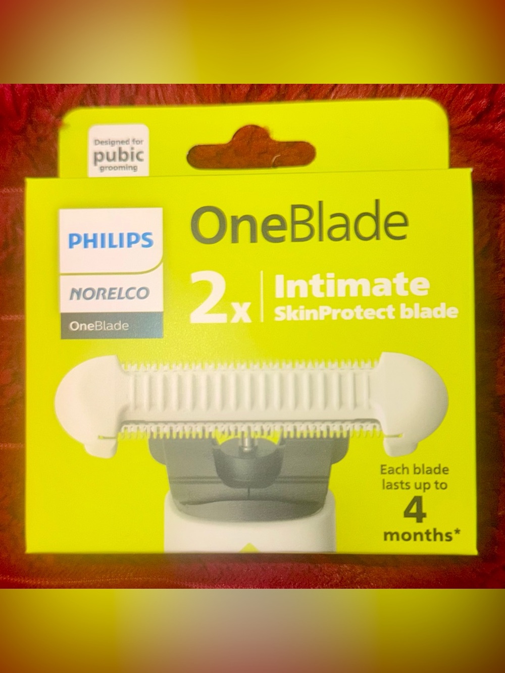 Philips SkinProtect Blade Replacement - White and Black Text